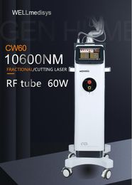 60W RF tube 1060nm Fractional CO2 Laser Stretch Mark Removal Machine Vaginal Tightening Rejuvenation Laser Machine for Scar Removal Skin Care Machine