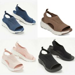 Sandals Summer Sport Sandals Washable Slingback Orthopedic Slide Women Platform Sandals Soft Wedges Shoes Casual Footwear 230420