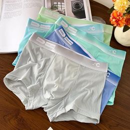 Underpants Modal Men's Underwear Ice Silk Summer Thin Breathable Antibacterial Four Corner Boxer Shorts Head