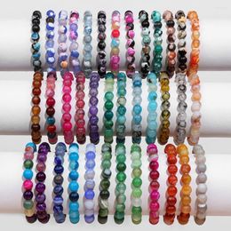 Strand 8mm Wholesale Dragon Veins Agates Bracelet For Women Fashion Natural Men Jewelry Yoga Healing Bangles Stretch