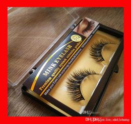 Mink False Eyelashes makeup 100 Real Natural Thick Fake Eyelashes Eye Lashes Extension Beauty Tools 2piece1pair1box1lot 3693913