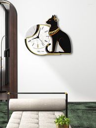 Wall Clocks Modern Minimalist Art Clock Living Room Personalised Creative Mute Fashion Home Slightly Luxury Decoration