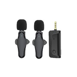K35 Pro Wireless Lavalier Noise Reduction 3.5mm AUX Microphone for Megaphones Amplifier Camera Computer Mobile Phone Speaker Mic
