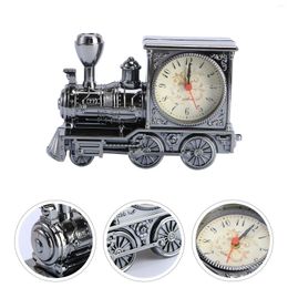 Wall Clocks Kids Alarm Clock Locomotive Train Toys Figure Decorations Novelty Model Steampunk Time Travel