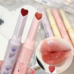 Lip Gloss Mirror Water Light Lipstick Pen Love Shape Jelly Moisturize Plumper Glaze Lasting Non-stick Cup Cosmetic