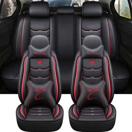 Car Seat Covers Universal Leather Car Seat Cover For Geely Geometry c Fiat Argo Citroen Berlingo Golf 8 Hyundai i10 Accsesories Interior Q231120