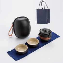Teaware Sets Ceramic Teapot Gaiwan Tea Cup Porcelain Portable Travel Drinkware Chinese Set Pot And