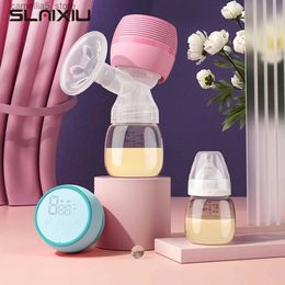 Breastpumps Portable Electric Breast Pump USB Chargable Silent PainFree Milk Extractor LED Smart Touch Milker Comfort Breastfeeding BPA Free Q231120