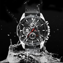 Wristwatches Vintage Waterproof Watches Casual Business Classic Watch For Men Sports Male Wristwatch Leather Strap Calendar Quartz Clock Hou