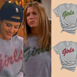 Women's T-Shirt Rachel Green Girls TShirt Women Female Friends Tv Show T Shirt Retro Vintage 90s 2000s Y2K Tee Shirt Streetwear Lady Girl Tops Z0418