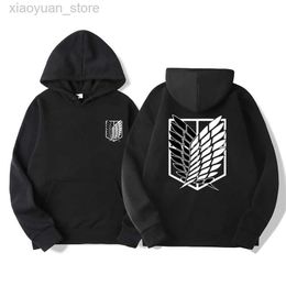 Men's Hoodies Sweatshirts Japan Anime Attack on Titan Men Hoodies Autumn Casual Pullover Sweats Hoodie Fashion Sweatshirts Hip Hop Sweatshirt Clothes