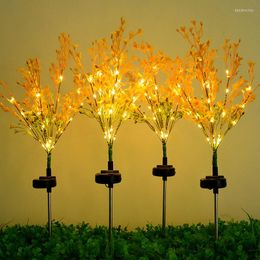 Led Solar Rape Flower Arrangement Lamp Garden Lawn Light Outdoor Villa Holiday Decoration