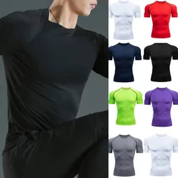 Men's Casual Shirts Neck Cuff Solid Color Fitness Short Sleeve Shirt Home Yoga Tights Mens Dress Pants And