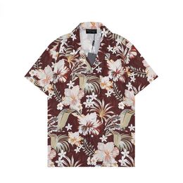 Men Designer Shirts Summer Shoort Sleeve Casual Shirts Fashion Loose Polos Beach Style Breathable Tshirts Tees Clothing#37