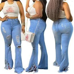 Women's Jeans Vaqueros Ripped Boyfriend Slim Fit Frayed Distressed Stretchy Denim Pants Curvy Skinny Pantalones De Mujer