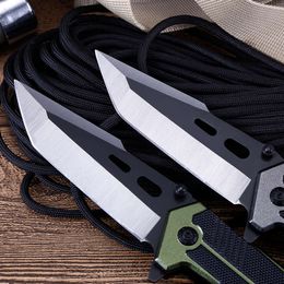 Folding Knife 8.46 '' Överlevnad Taktisk ficka 440C stålblad utomhus campingjakt knivar för självförsvar EDC-verktyg 146