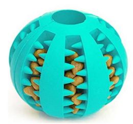 Pet Rubber Leaking Food Ball Dog Cat Chew Toy Interactive Elasticity Watermelon Bite Resistant Dog Teeth Clean Play Ball 7 CM2678037