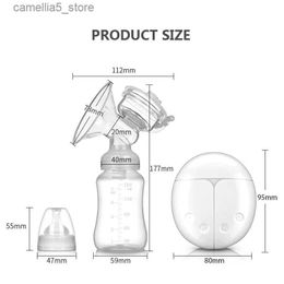 Breastpumps Breast Pump Bilateral Milk Pump Baby Bottle Postnatal Supplies Electric Milk Extractor Breast Pumps USB Powered Baby Breast Feed Q231121