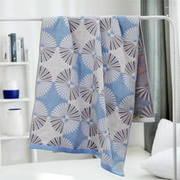 Towel Pastoral Adult Bath Gauze Cotton Home Bathroom Plain Travel Muslin