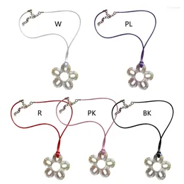 Charms Acrylic Flower Pendant Necklace Sweet Cool Clavicle Chain Party Jewellery 634D