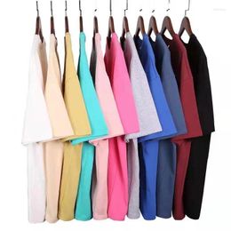 Men's T Shirts 2023 Summer Men's Fashion Streetwear Harajuku Solid Color Tops Tees Casual Men Clothing Half Sleeve
