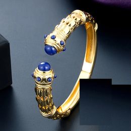 Bangle Zlxgirl African Beads Gold Jewellery Fashion Women's anniversary jewellery African Beads Colour Bracelet Cuff Bangle 231120