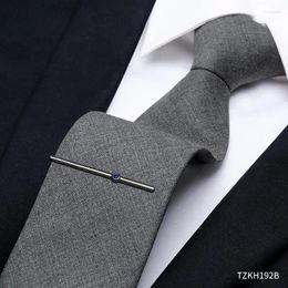 Bow Ties Grey Wool Tie For Men's Formal Attire Business Hands Groom's Professional Zipper High-end Suit Accessories