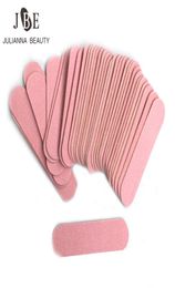 100 pcs Mini 6cm Professional Nails Files Tools Sand Emery Board Sandpaper Double Sided Nail Buffer 100240 Grit Nail1383544