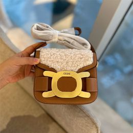 Fuzzy Brown Saddle Bag Designer Crossbody Bags For Women Luxury Mini Shoulder Bag Lady Leather Tote Cross Body Bag Todds Bags Timeless