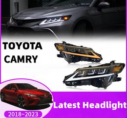 Автомобильные фары Умная лампочка для Toyota Camry 20 18-2023 Светодиодные DRL Передний фронтальный сигнал