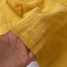 Fabric Soft Thin Linen Cotton Fabric Solid Colour Organic Material Pure Natural Flax For Sewing Handmade Clothes Patchwork Fabric 230419