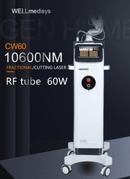 Powerful 1060nm CO2 Fractional Laser Skin Resurfacing Stretch Marks Skin Scars Removal Remove Vaginal Tightening Machine with Coherent laser emitter