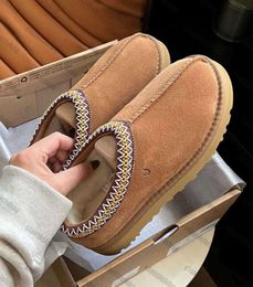 Tasman Slippers Chestnut Fur Slides Sheepskin Shearling Tazz Classic Mules Women Men Ultra Mini Platform Boot Slip-on Shoes Suede Comfort UGGsity slippers 2265ESY