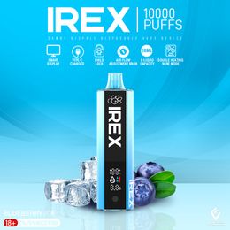 Original Vozol Irex 10K 12K 15K Vaper Pod 10000 Puffs Disposable Vape Pen 20ml Liquid Battery LED Display Screen Vapers E Cigarette Device