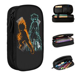 Ready To Fight X Pencil Cases Cute Killua Zoldyck Manga Hunters Hxh Pen Bag For Student Big Capacity Pencilcases