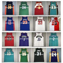 S SL Allen Iverson Bryant Kevin Durant Basketball Jersey Lebron James Charles Barkley Msy Bogues Tim Duncan Reggie Miller Jason Williams Mitchell