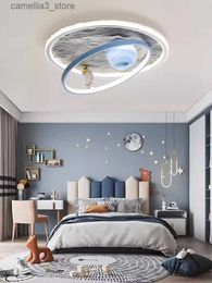 Ceiling Lights Modern LED Ceiling Lights For Children's Rooms Nurseries Baby Bedrooms Boys And Girls' Rooms Outer Space Astronauts Chandelier Q231120
