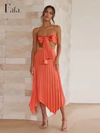 Work Dresses Summer Pleated Skirt 2 Piece Sets Women Sexy Off Shoulder Crop Top And Long Outfits Female Elegant Party Vacation Suits
