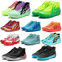 Men Lamelo Ball MB 2 Basketball Shoes Gold Army Green Deep Blue Black Sky Blue Army Green Men Comfort Trainers