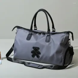 Duffel Bags Women's Sports Bag Travel Waterproof Weekend Suitcases Handbags Luggage Yoga Shoulder With Shoe