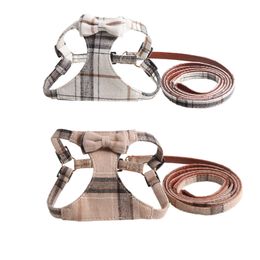 Dog Collars Fashion Adjustable Harness Pet And Leash Set Strap Belt For Small Dogs Puppy