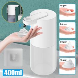 Liquid Soap Dispenser Touchless Automatic Sensor Foam Type-C Charging High Capacity Smart with Adjustable Switch 230419