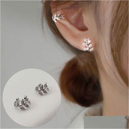 Ear Cuff New Fashion Leaf Clip Earring For Women Without Piercing Puck Rock Vintage Crystal Ear Cuff Girls Simple Jewerly Dr Dhgarden Oteso