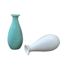 Vases Nordic Style Basket Flowers Vase Cute Mini Ceramic Flower Pot Aromatherapy Bottle Decoration Home Drop Delivery Home Garden Home Dhpy2