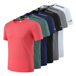 Men's Summer Breathable Gym Clothing Outdoor T-shirts Quick-drying Fiess Bodybuilding Shirt for Men Workout Training Running T-shirt 230420
