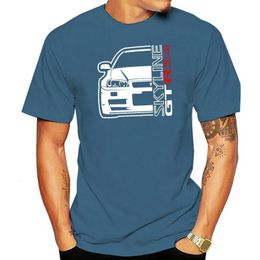 Men's T-Shirts Fashion Summer T Shirt Classic Japanese car fans Skyline GT-R 34 T-SHIRT Tee Shirt 230420