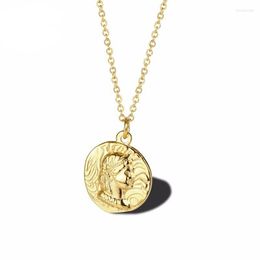 Pendant Necklaces Fashion Stainless Steel Irregular Golden Religious Necklace Creative Women's Jewellery Gifts