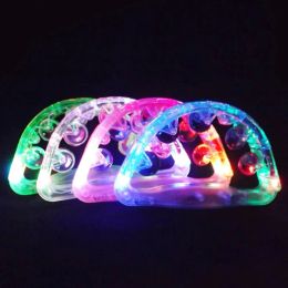 smart led strip Handheld Light up Tambourine Percussion LED Noisemakers Flashing Rattle Bell KTV Party Events Kids Sensory Musical bar