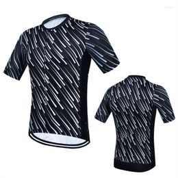 Racing Jackets 2023 The High Quality Cycling Jersey Short Sleeve Clothing Team Mountain Bike Summer Tops Breathable Bicycle Bib