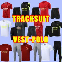 Full set soccer tracksuits polo vest 23 24 SMITH ROWE SAKA MARTINELLI TIERNEY 2023 2024 ODEGAARD Nketiah G.JESUS FABIO VIEIRA ZINCHENKO SALIBA short sleeve training